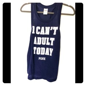 VIctoria Secret PINK Cant Adult Purple Tank